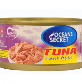 Oceans Secret Tuna Flakes In Veg. Oil   Tin  180 grams